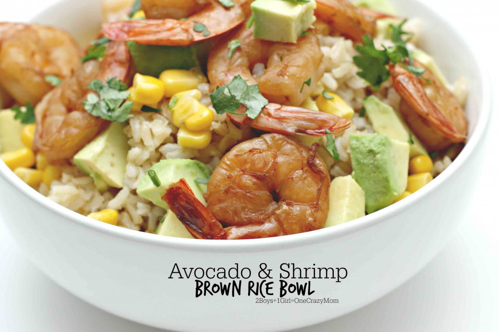 Avocado Shrimp Brown Rice Bowl #SweetNewYear