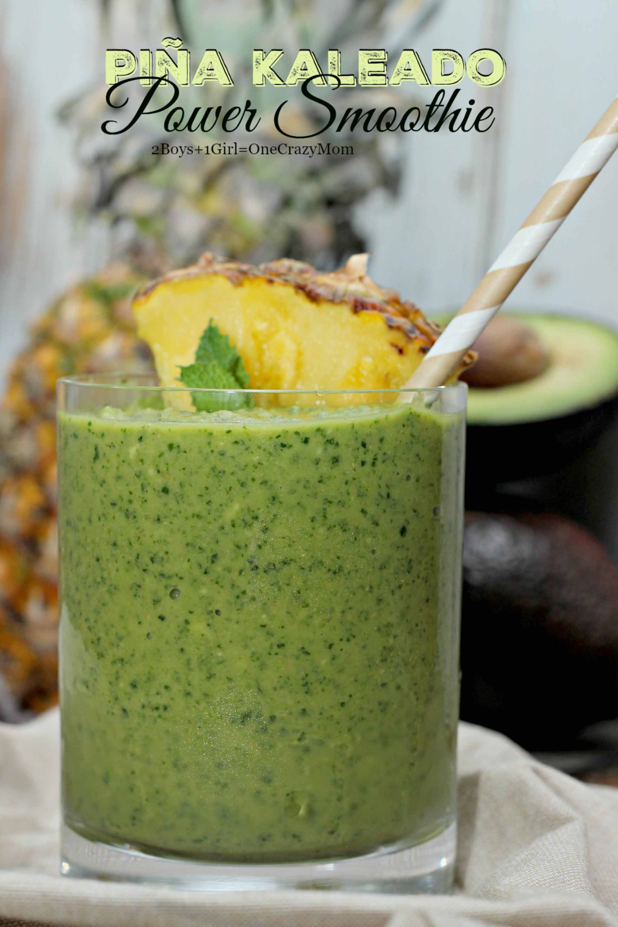 Piña Kaleado Power Smoothie #StartWithJifPowder So simple Recipe