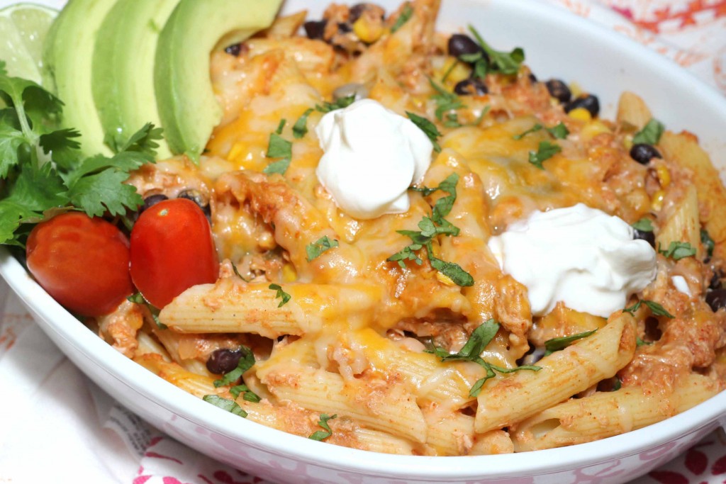 Simple Mexican Chicken Casserole #KickUpTheFlavor