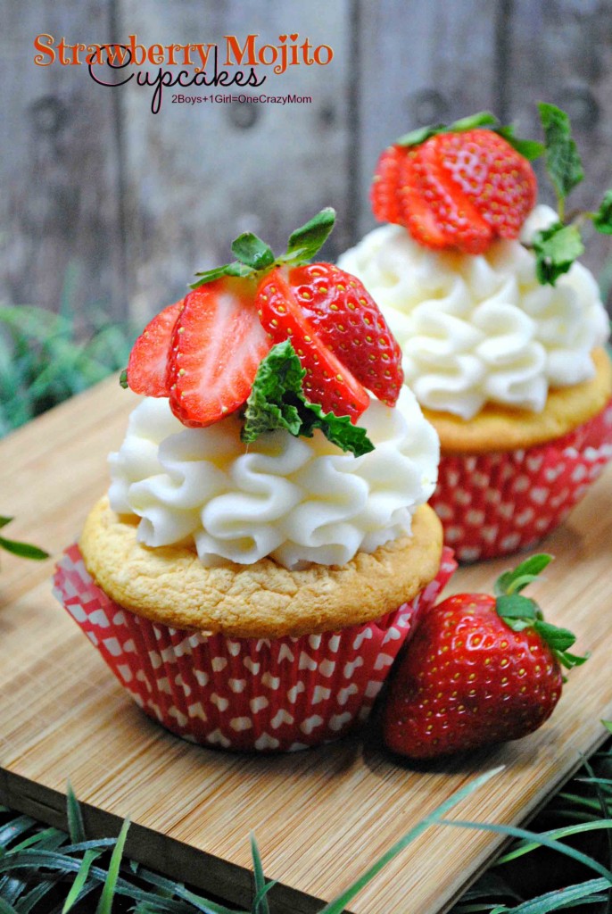 Strawberry Mojito Cupcakes #Recipe idea