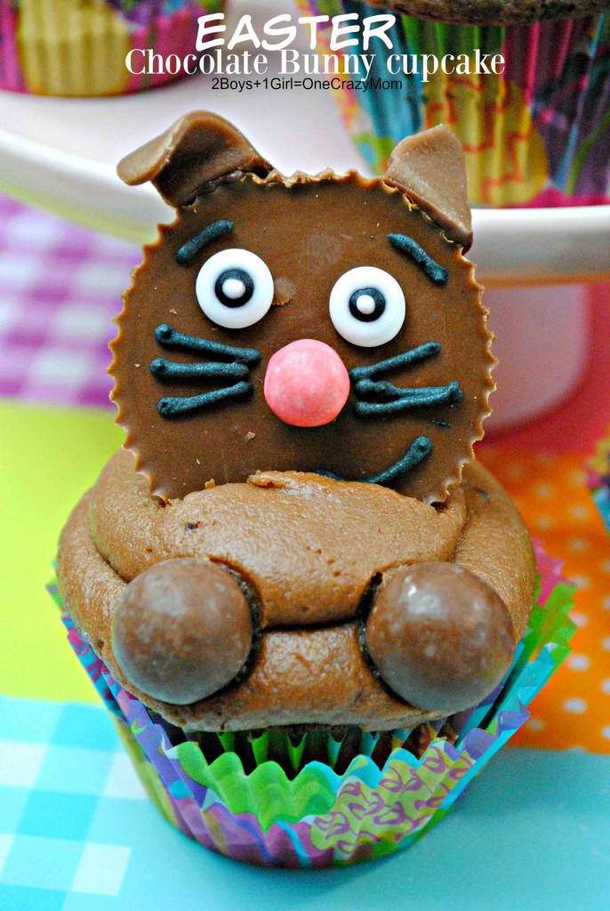super cute Easter Bunny Cupcake