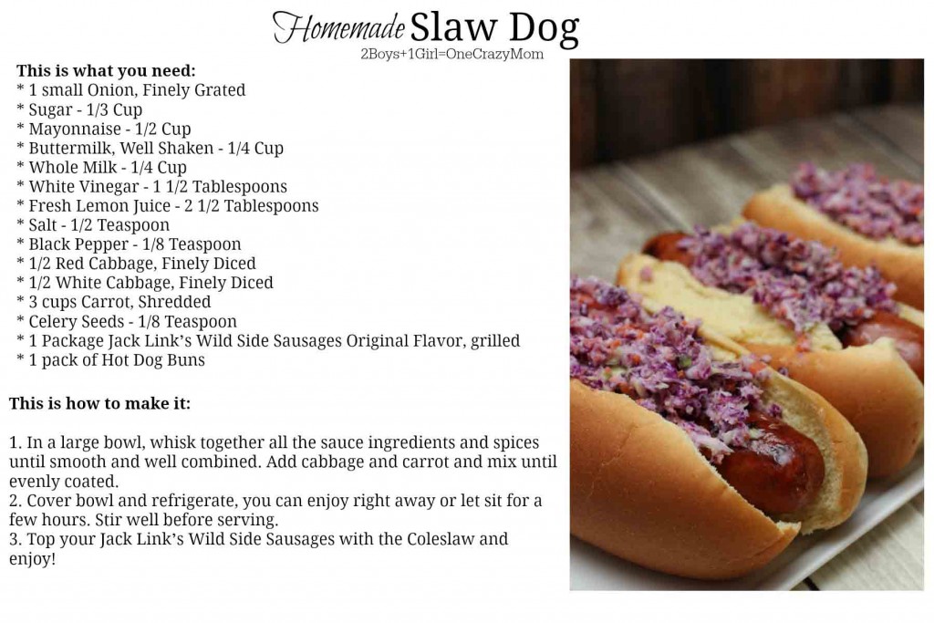 Homemade Slaw Dog Recipe #card