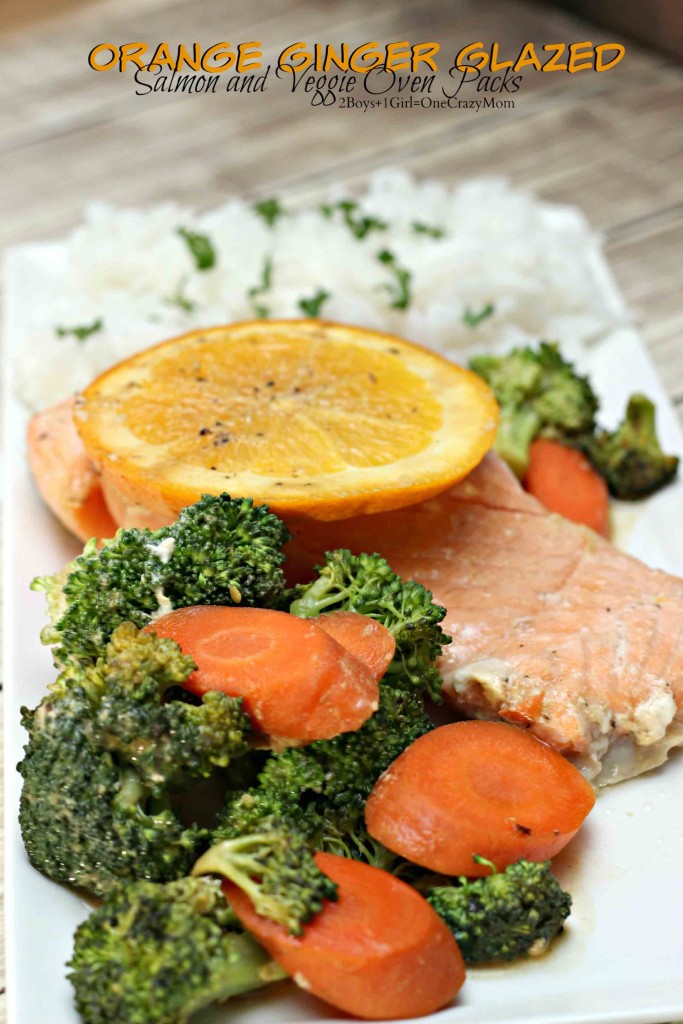 Orange Ginger Salmon Veggie packs #SamsClubMag