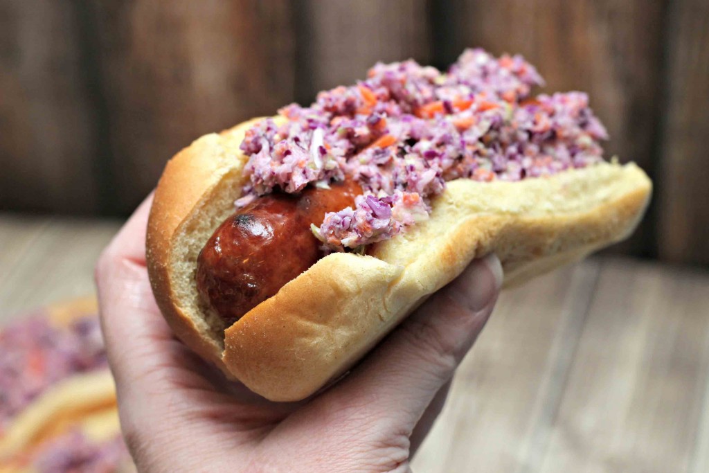 Sausage Coleslaw Bun #WildSideOfFlavor