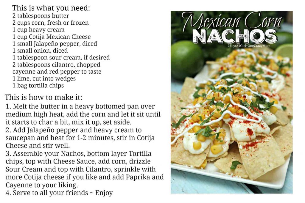 Mexican Corn Nachos #Recipe idea