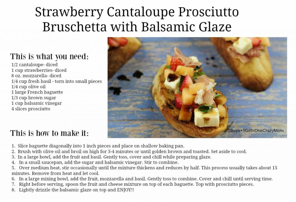 Strawberry-Cantaloupe-Prosciutto-Bruschetta-with-Balsamic-Glaze-#Recipe-card