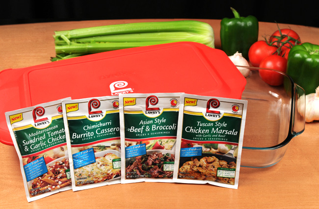 Lawry’s four new seasoning mixes & marinating dish Giveaway !!