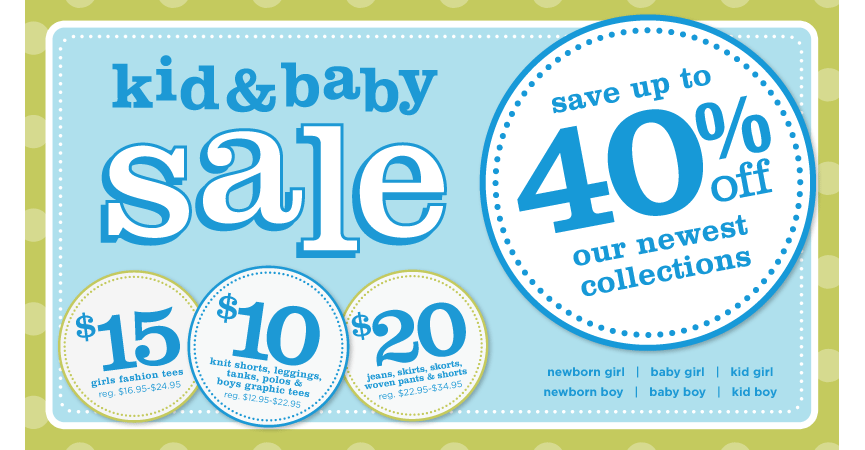 Up to 65% off at Gymboree !!!