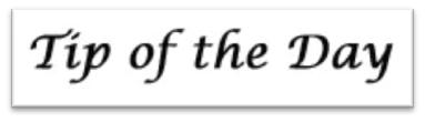 Tip of the Day