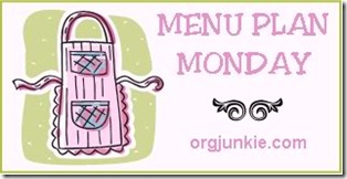 Monday Meal Plan May 30