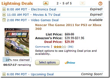 Nascar The Game 2011 PS3 or Xbox 360 for $29.99 HURRY
