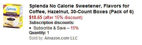 Do you like the Splenda Essentials?