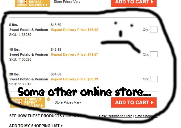 MrChewy.com a online bargain store for your four legged family member