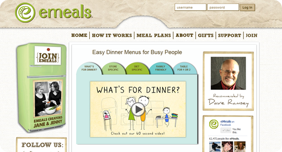 e-meals Meal Plan {Review & Giveaway}