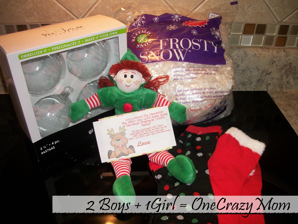 Elf Magic Countdown to Christmas Day 13 ~Snowman #Craft idea
