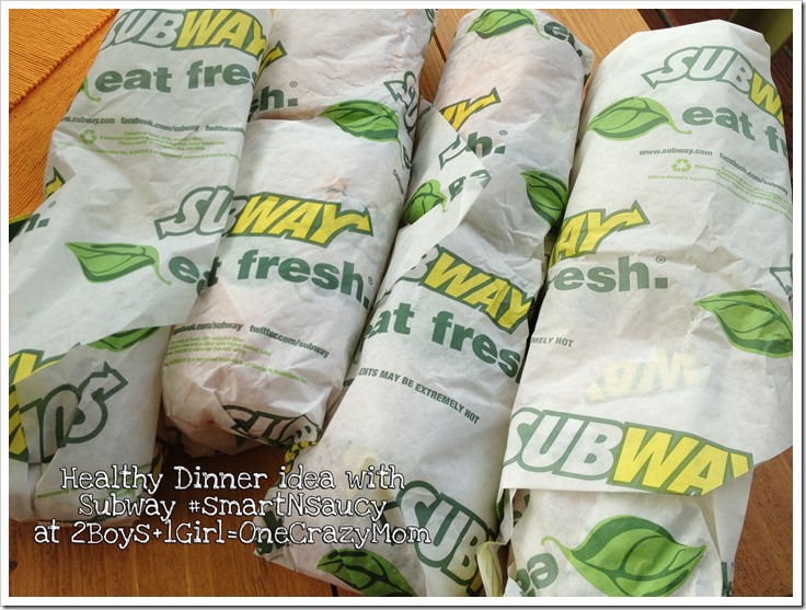 Enjoy a light dinner with Subway #smartNsaucy #Giveaway