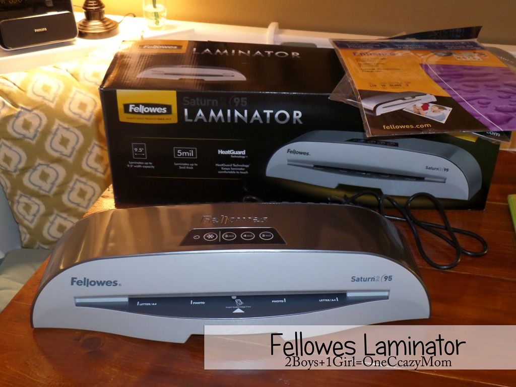 Laminate your Menu Plan and #Recipes in style with Fellowes Saturn2 #Review