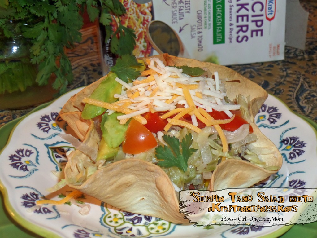 Dish up a quick family meal in no time with #kraftrecipemakers we made a delicious Taco Salad for dinner tonight #shop