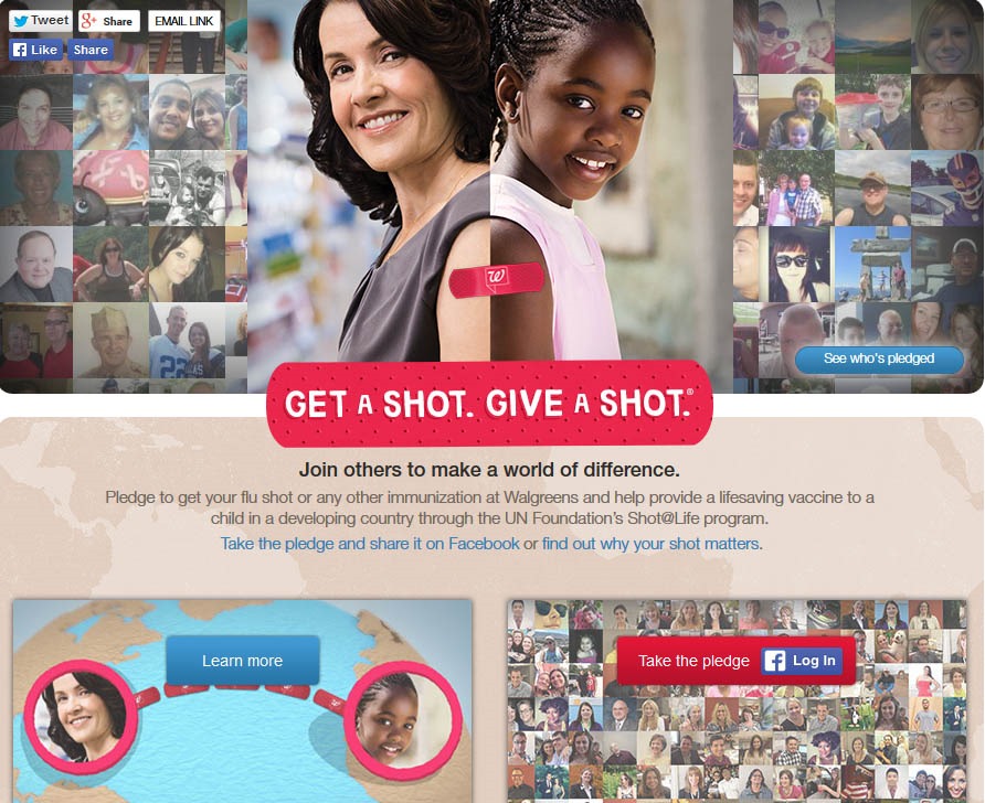 Keep healthy this Flu Season #GetAShot and give a shot with Walgreens